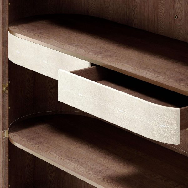 Shagreen Cabinet with Brass Accents by Kifu Paris - Image 11