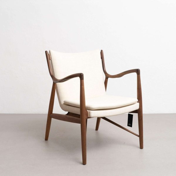 Finn Juhl 45 Chair, Wood and Fabric - Image 13