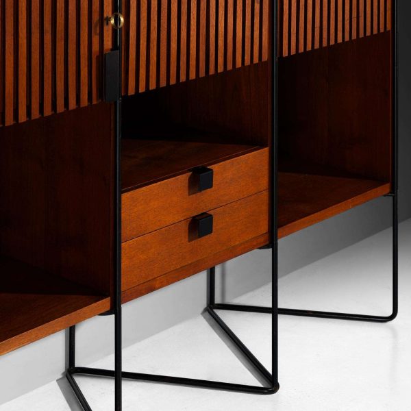 Taichiro Nakai for La Permanente Mobili Cantù Wall Cabinet in Teak - Image 7