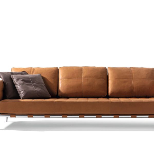 Phillippe Starck Prive Steel And Leather Sofa - Image 2