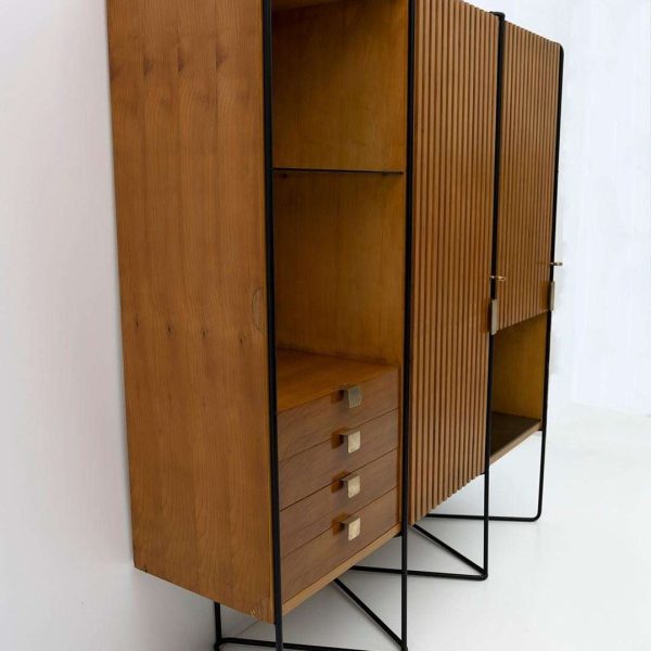 Taichiro Nakai Teak Wall Cabinet by Consorzio La Permanente Mobili, 1950s - Image 6