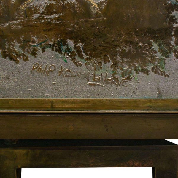 Philip and Kelvin LaVerne Rare 4-Door "Chinois Cabinet" 1960s (Signed) - Image 9
