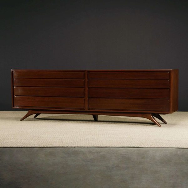 Important Double Dresser by Vladimir Kagan for Kagan-Dreyfuss, 1950s, Signed - Image 4