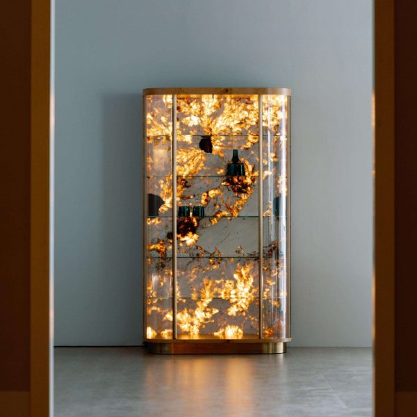 Modern Penedo Showcase Bar Cabinet Patagonia Stone Handmade Portugal Greenapple - Image 2