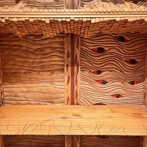 Handcrafted Wooden Armoire by Lucien Bénière - Image 12