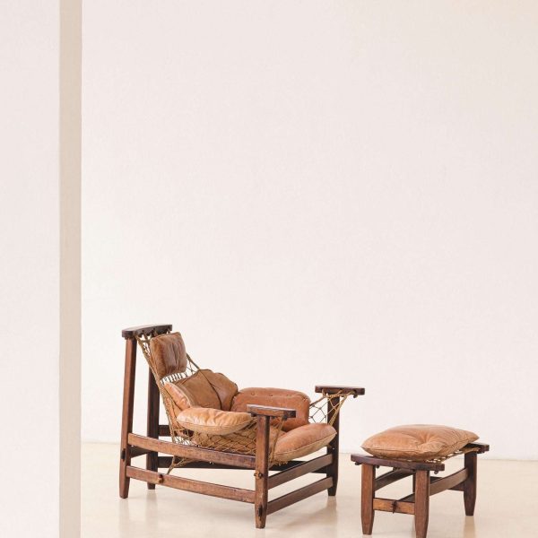 Jangada with Ottoman Armchair by Jean Gillon, Brazilian Midcentury Design, 1968 - Image 8