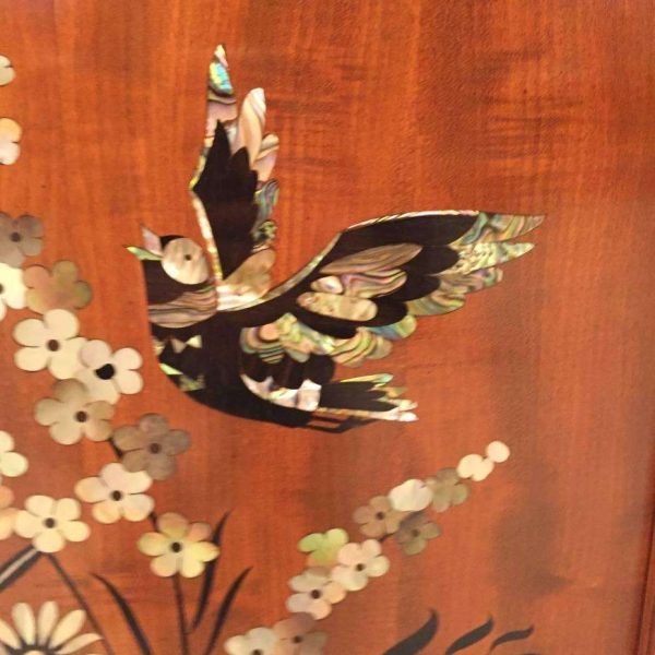 French Art Deco Mother-of-Pearl Inlay Butterfly Buffet by Jules Leleu - Image 5