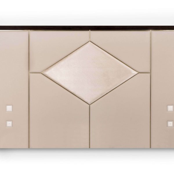 Modern Letti US King Size Macassar Leather Handmade in Portugal Greenapple - Image 5