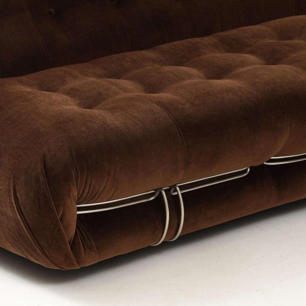 Afra and Tobia Scarpa 'Soriana' Three Seat Sofa for Cassina, Italy, 1969 - Image 12