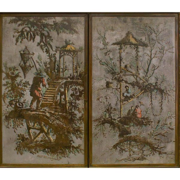 Philip and Kelvin LaVerne Rare 4-Door "Chinois Cabinet" 1960s (Signed) - Image 7