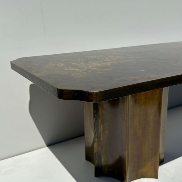 Philip & Kelvin LaVerne "Creation of Man" Bronze Coffee Table - Image 7
