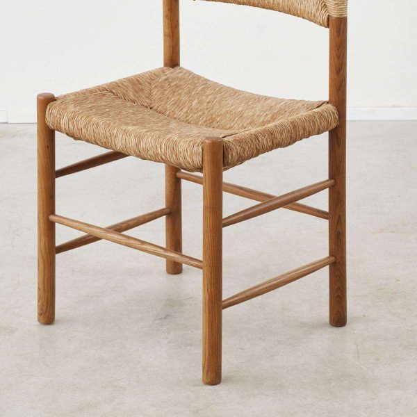 Set of Twelve Charlotte Perriand Dordogne Chairs for Robert Sentou, France c1950 - Image 7
