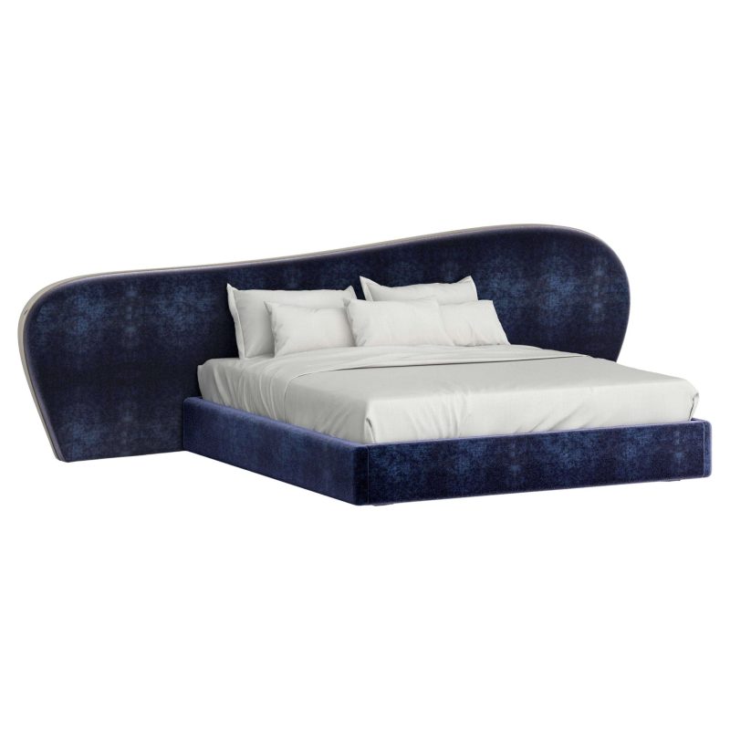 Modern Free Hands DEDAR Silk Velvet Bed US King Handmade Portugal Greenapple