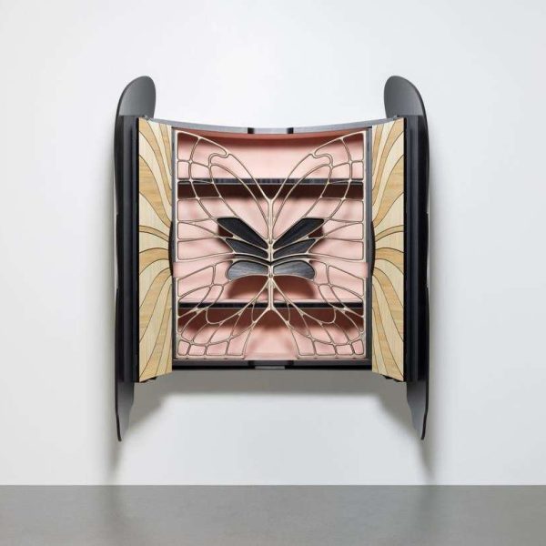 Jean-Luc Le Mounier, Large Papillon, Black Wings, Two-Door Cabinet, France, 2023 - Image 2