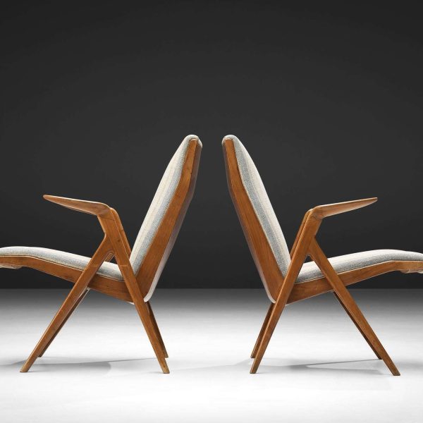 Pair of Taichiro Nakai Armchairs in Cherry Wood - Image 6