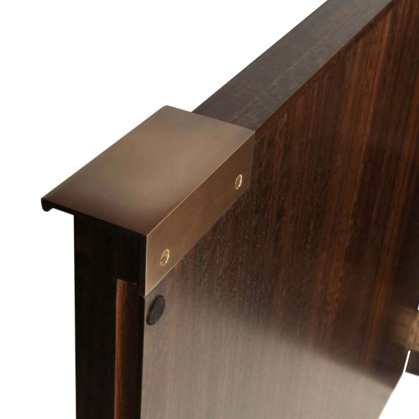 Porchester Sideboard, Smoked Eucalyptus Handcrafted Cabinet with Mica Inlay - Image 8