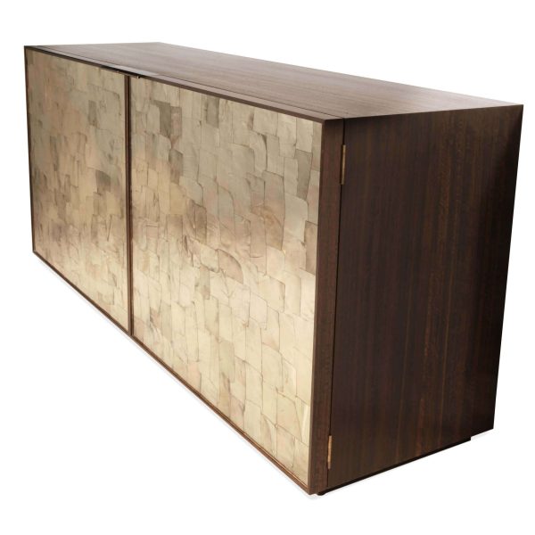 Porchester Sideboard, Smoked Eucalyptus Handcrafted Cabinet with Mica Inlay - Image 5