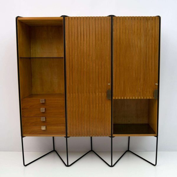 Taichiro Nakai Teak Wall Cabinet by Consorzio La Permanente Mobili, 1950s - Image 7