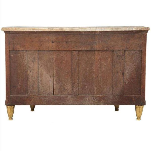 Early 20th Century French Louis XVI Gilt Bronze Mounted Mahogany Credenza - Image 9