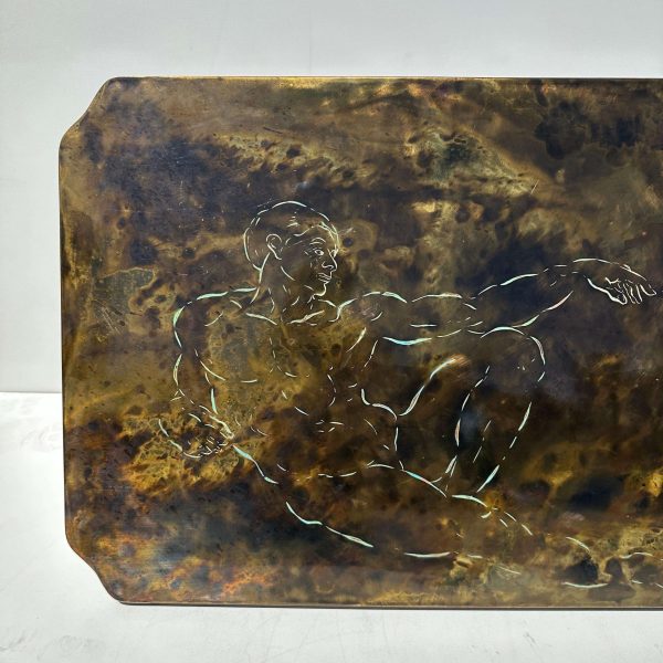 Philip & Kelvin LaVerne "Creation of Man" Bronze Coffee Table - Image 10