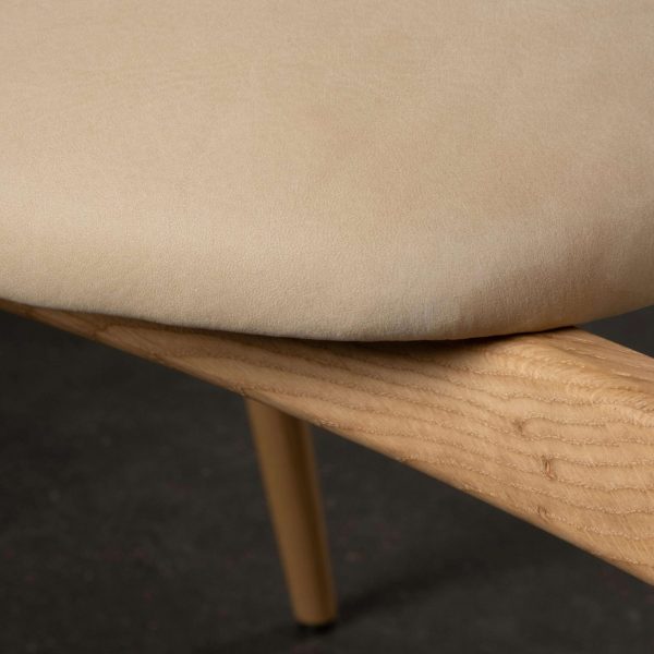 Modern Anjos Dining Chairs Set/6, Leather Oak, Handmade Portugal by Greenapple - Image 4