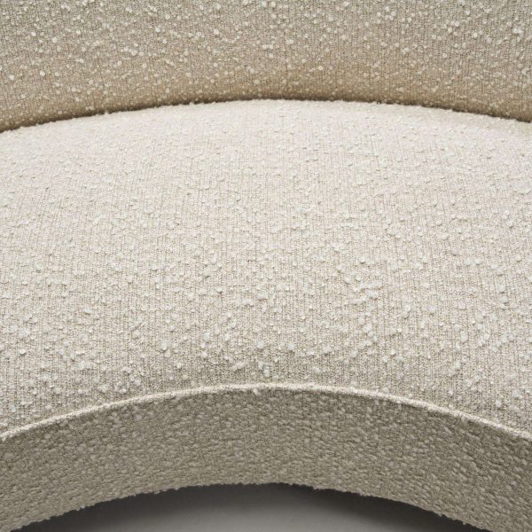 Danish Three-Seater Banana Sofa in Bouclé, 1940s - Image 9