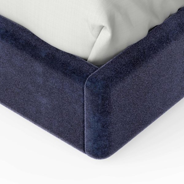 Modern Brass DEDAR Silk Velvet Bed US King Handmade Portugal Greenapple - Image 4