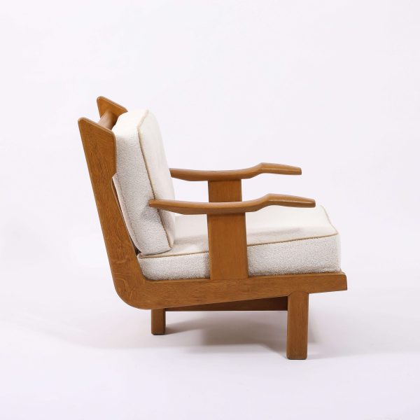 Guillerme & Chambron T Chair in Oak, France 1960's - Image 8