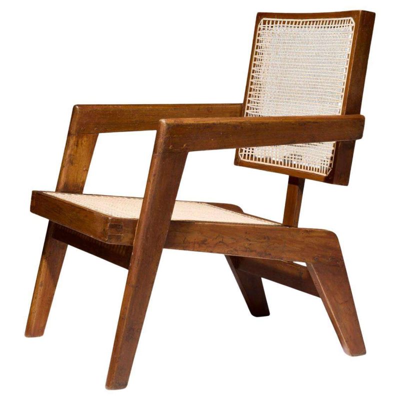 Rare Pierre Jeanneret Lounge Chair from Chandigarh Authentic Mid-Century Modern
