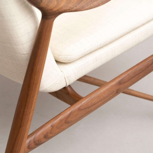 Finn Juhl 45 Chair, Wood and Fabric - Image 7