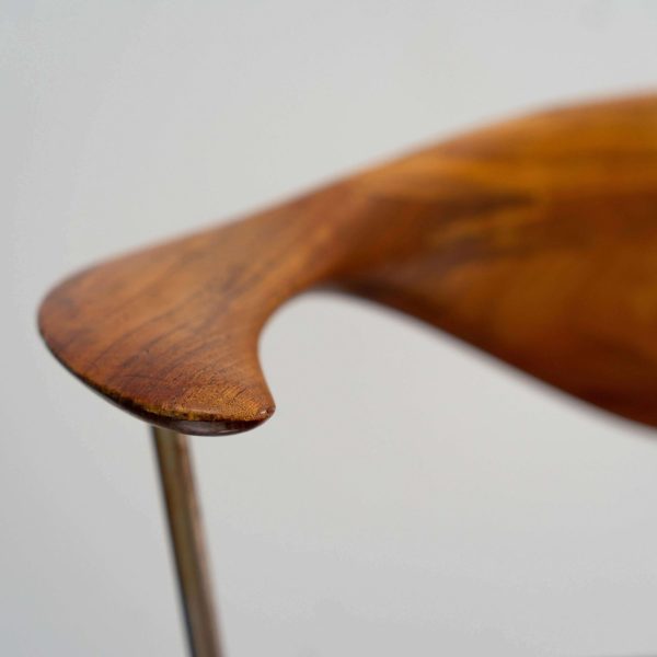 JH 502 Swivel Chair by Hans Wegner for Johannes Hansen, Denmark 1950s - Image 3