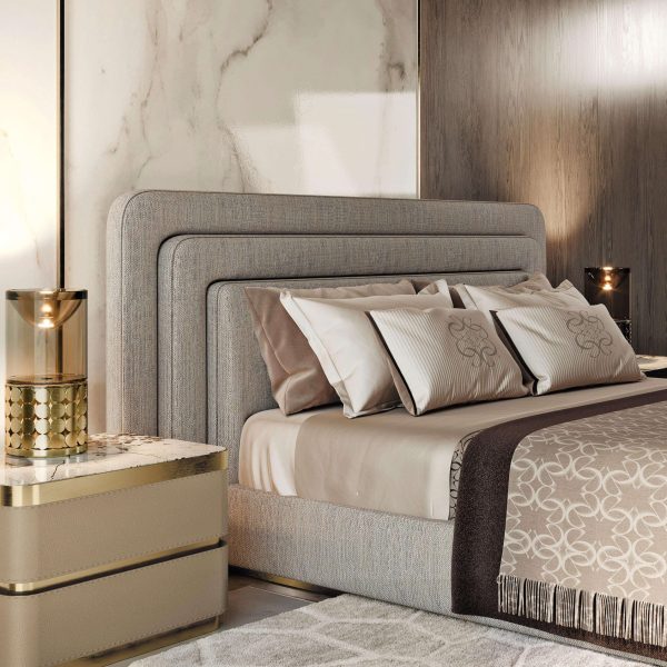Art Déco Style Elie Saab Maison 100% Wool Headboard Voyage Royal Bed Italy - Image 3