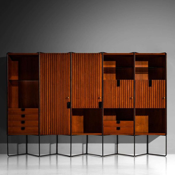 Taichiro Nakai for La Permanente Mobili Cantù Wall Cabinet in Teak - Image 6