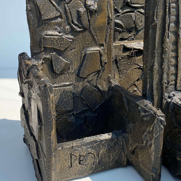 Paul Evans Sculpted Bronze Skyline Coffee Table Signed PE71 - Image 10