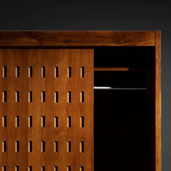 Giuseppe Rivadossi for Officina Rivadossi Bedroom Divider Wardrobe Walnut - Image 9