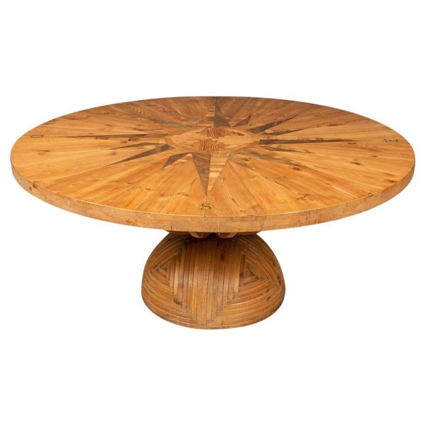 20th Century "Rosa Dei Venti" Table by Mario Ceroli for Poltronova, Italy c.1970