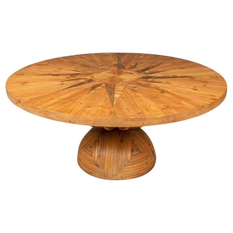 20th Century "Rosa Dei Venti" Table by Mario Ceroli for Poltronova, Italy c.1970