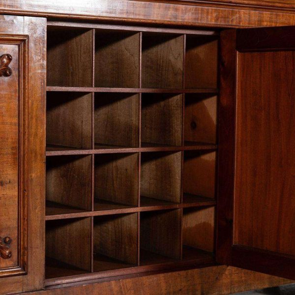 Monumental Early 19thC English Mahogany Glazed Library Bookcase - Image 14