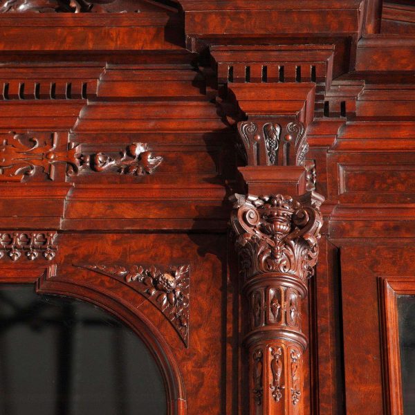 Exceptionel Bookcase Forming Desk by G. Grohé, France, Circa 1860 - Image 6