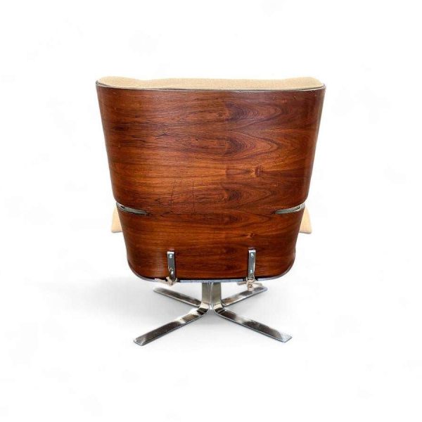 Brazilian Modern "Paulistana" Armchair with Ottoman by Jorge Zalszupin, c. 1959 - Image 4