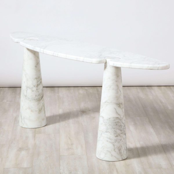 Angelo Mangiarotti 'Eros' Carrara Marble Console Table - Image 5