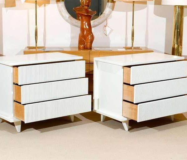 Exceptional Pair of Modern Commodes by American of Martinsville, circa 1950 - Image 6