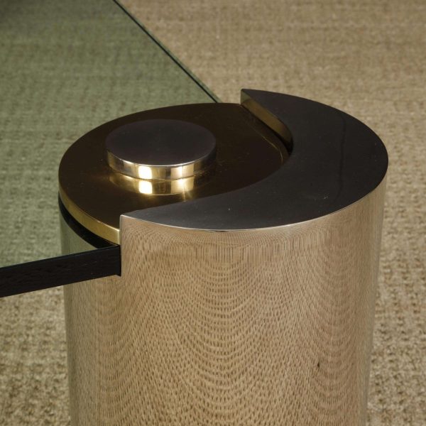 Monumental Sized Karl Springer 'Sculpture' Coffee Table, circa 1980s, Signed - Image 8