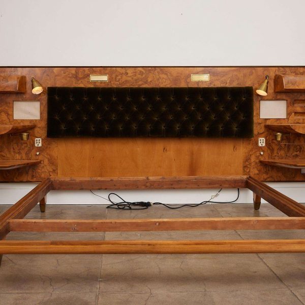 Gio Ponti Headboard and Bedframe with Attached Nightstands - Image 13