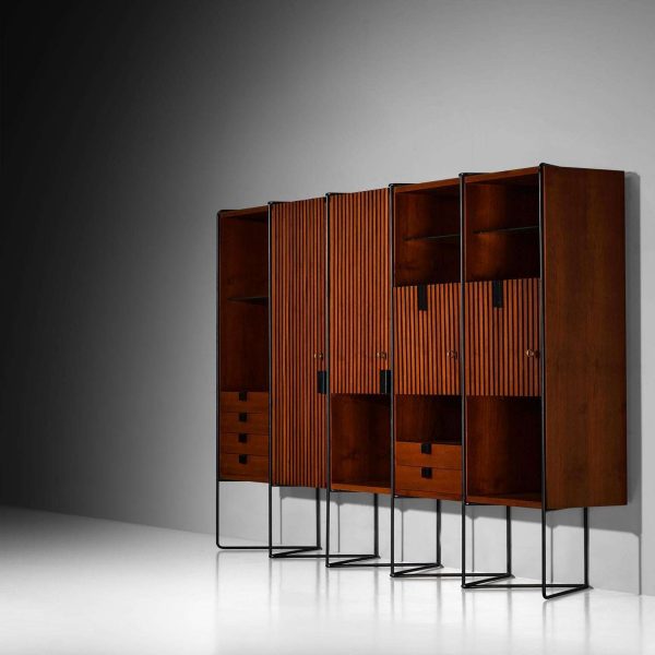 Taichiro Nakai for La Permanente Mobili Cantù Wall Cabinet in Teak - Image 3
