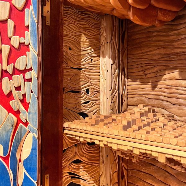 Handcrafted Wooden Armoire by Lucien Bénière - Image 6
