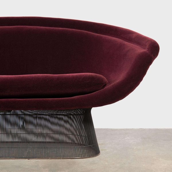 Platner Collection 1966 Rare Early Production Settee in Bronze by Warren - Image 9