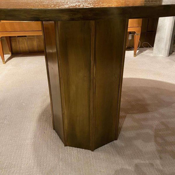 Acid Etched Patinated Brass and Pewter "Eternal Forest Table" by Philip & Kelvin - Image 6