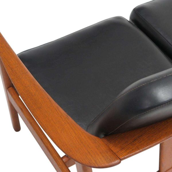 Folke Ohlsson Ascot Teak Frame Sofa in Black - Image 5