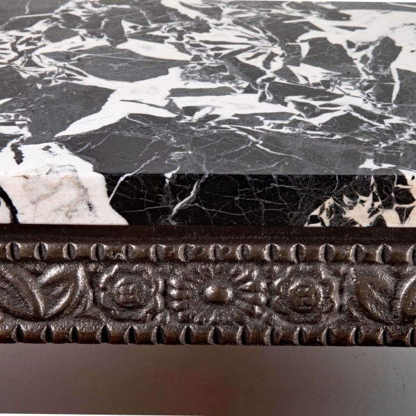 Edgar Brandt Art Deco Console Altesse Model Cast Iron Grand Antique Marble - Image 2